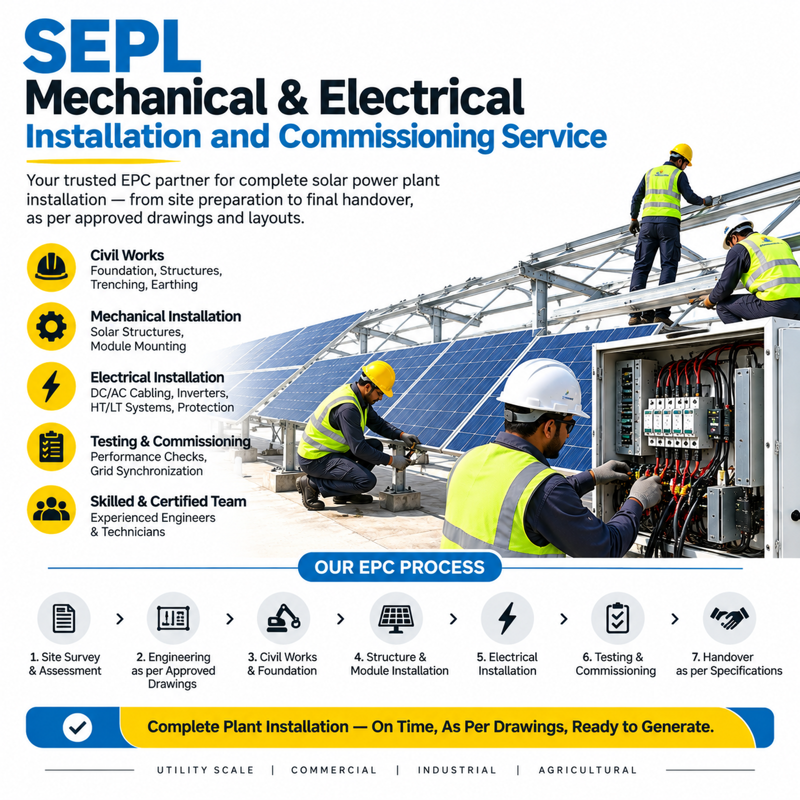 SEPL Solar EPC Installation & Commissioning Services