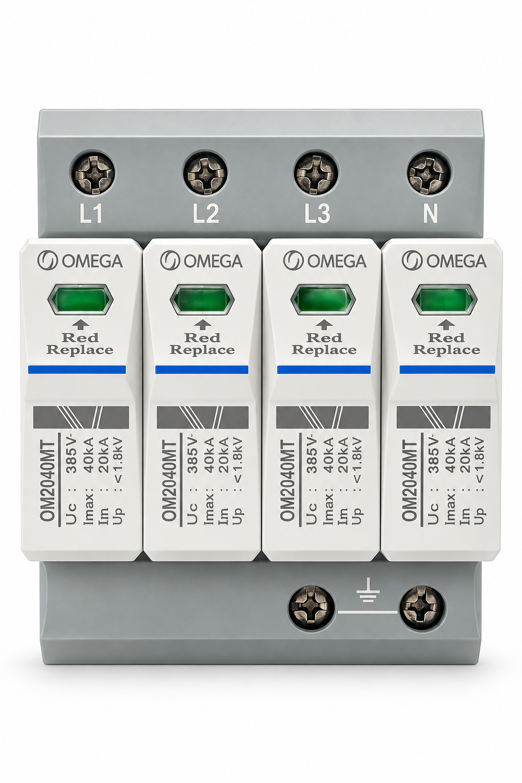 OMEGA OM60B+C/T 4P AC Surge Protection Device (SPD) – 60kA