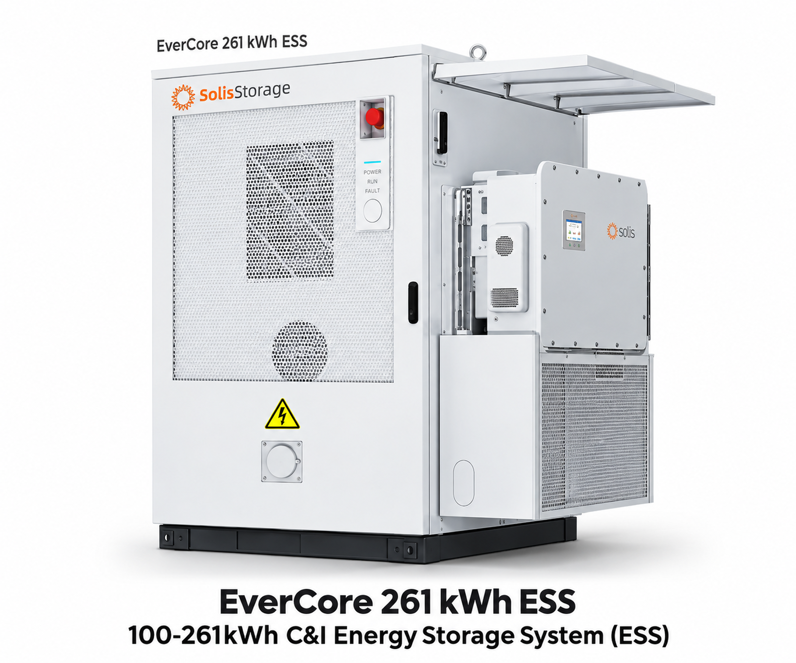 SolisStorage EverCore 125kW Hybrid Inverter + 261.24kWh LiFePO₄ C&I Energy Stora